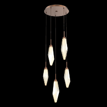 Hammerton CHB0050-05-BB-CA-C01-L3 - Rock Crystal Round 5pc Multi-Pendant