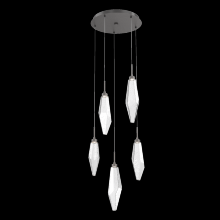 Hammerton CHB0050-05-GP-CC-C01-L3 - Rock Crystal Round 5pc Multi-Pendant