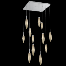 Hammerton CHB0050-12-CS-CB-C01-L3 - Rock Crystal Square 12pc Multi-Pendant