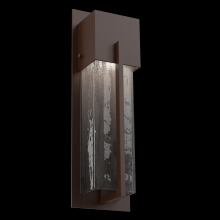 Hammerton ODB0055-16-SB-SG-L2 - Outdoor Square Cover Sconce - 16-Inch