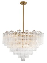 Crystorama ADD-316-AG-CL - Addis 16 Light Aged Brass Chandelier