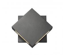 Z-Lite 572S-BK-LED - Quadrate 2 LT small Outdoor Wall Sconce