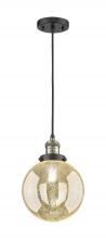 Innovations Lighting 201C-BAB-G208-8 - Beacon - 1 Light - 8 inch - Black Antique Brass - Cord hung - Mini Pendant