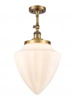 Innovations Lighting 201F-BB-G661-12 - Beacon - 1 Light - 12 inch - Brushed Brass - Adjustable Semi-Flush Mount