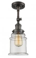 Innovations Lighting 201F-OB-G182 - Canton - 1 Light - 6 inch - Oil Rubbed Bronze - Adjustable Semi-Flush Mount