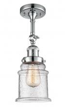 Innovations Lighting 201F-PC-G184 - Canton - 1 Light - 6 inch - Polished Chrome - Adjustable Semi-Flush Mount