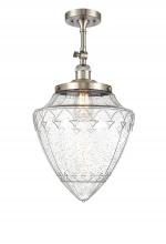 Innovations Lighting 201F-SN-G664-12 - Beacon - 1 Light - 12 inch - Brushed Satin Nickel - Adjustable Semi-Flush Mount