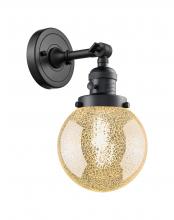 Innovations Lighting 203SW-BK-G208-6 - Beacon - 1 Light - 6 inch - Matte Black - Adjustable Sconce