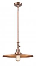 Innovations Lighting 206-AC-MFR-AC-16 - Appalachian - 1 Light - 16 inch - Antique Copper - Stem Hung - Adjustable Mini Pendant