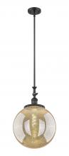 Innovations Lighting 206-BK-G208-14 - Beacon - 1 Light - 12 inch - Matte Black - Stem Hung - Adjustable Mini Pendant