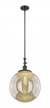 Innovations Lighting 206-BK-G208-16 - Beacon - 1 Light - 16 inch - Matte Black - Stem Hung - Adjustable Mini Pendant