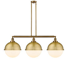 Innovations Lighting 213-BB-HFS-121-BB - Hampden - 3 Light - 45 inch - Brushed Brass - Stem Hung - Adjustable Island Light