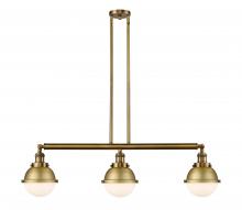 Innovations Lighting 213-BB-HFS-61-BB - Hampden - 3 Light - 40 inch - Brushed Brass - Stem Hung - Adjustable Island Light