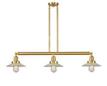 Innovations Lighting 213-SG-G2 - Halophane - 3 Light - 41 inch - Satin Gold - Stem Hung - Adjustable Island Light