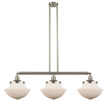 Innovations Lighting 213-SN-G541 - Oxford - 3 Light - 42 inch - Brushed Satin Nickel - Stem Hung - Adjustable Island Light