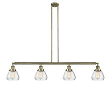 Innovations Lighting 214-AB-G172 - Fulton - 4 Light - 51 inch - Antique Brass - Stem Hung - Adjustable Island Light