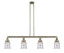 Innovations Lighting 214-AB-G184 - Canton - 4 Light - 51 inch - Antique Brass - Stem Hung - Adjustable Island Light
