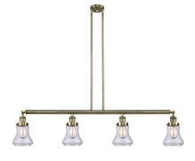 Innovations Lighting 214-AB-G192 - Bellmont - 4 Light - 51 inch - Antique Brass - Stem Hung - Adjustable Island Light