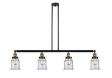 Innovations Lighting 214-BAB-G184 - Canton - 4 Light - 51 inch - Black Antique Brass - Stem Hung - Adjustable Island Light