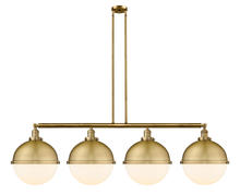 Innovations Lighting 214-BB-HFS-121-BB - Hampden - 4 Light - 58 inch - Brushed Brass - Stem Hung - Adjustable Island Light