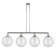 Innovations Lighting 214-PC-G202-12-LED - Beacon - 4 Light - 56 inch - Polished Chrome - Stem Hung - Adjustable Island Light