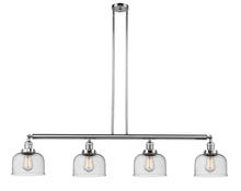 Innovations Lighting 214-PC-G74 - Bell - 4 Light - 53 inch - Polished Chrome - Stem Hung - Adjustable Island Light