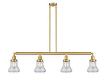 Innovations Lighting 214-SG-G192 - Bellmont - 4 Light - 51 inch - Satin Gold - Stem Hung - Adjustable Island Light
