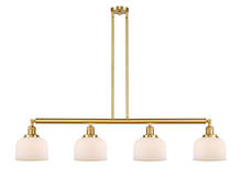Innovations Lighting 214-SG-G71 - Bell - 4 Light - 53 inch - Satin Gold - Stem Hung - Adjustable Island Light