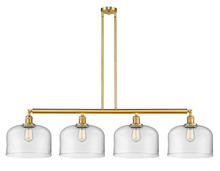 Innovations Lighting 214-SG-G72-L - Bell - 4 Light - 54 inch - Satin Gold - Stem Hung - Adjustable Island Light