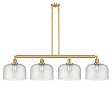 Innovations Lighting 214-SG-G74-L - Bell - 4 Light - 54 inch - Satin Gold - Stem Hung - Adjustable Island Light