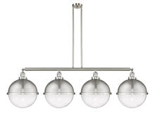Innovations Lighting 214-SN-HFS-124-SN - Hampden - 4 Light - 58 inch - Brushed Satin Nickel - Stem Hung - Adjustable Island Light