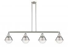 Innovations Lighting 214-SN-HFS-64-SN - Hampden - 4 Light - 52 inch - Brushed Satin Nickel - Stem Hung - Adjustable Island Light