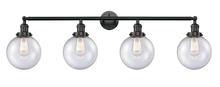 Innovations Lighting 215-BK-G204-8 - Beacon - 4 Light - 44 inch - Matte Black - Adjustable Bath Vanity Light