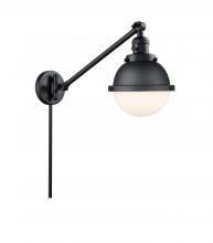 Innovations Lighting 237-BK-HFS-61-BK - Hampden - 1 Light - 7 inch - Matte Black -Adjustable Swing Arm