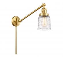 Innovations Lighting 237-SG-G513 - Bell - 1 Light - 8 inch - Satin Gold -Adjustable Swing Arm