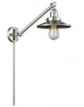 Innovations Lighting 237-SN-M2-LED - Railroad - 1 Light - 8 inch - Brushed Satin Nickel -Adjustable Swing Arm