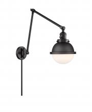 Innovations Lighting 238-BK-HFS-61-BK - Hampden - 1 Light - 7 inch - Matte Black -Adjustable Swing Arm