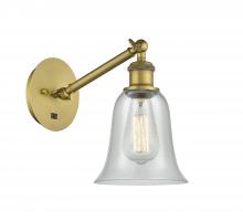 Innovations Lighting 317-1W-BB-G2812 - Hanover - 1 Light - 6 inch - Brushed Brass - Adjustable Sconce