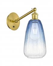 Innovations Lighting 317-1W-SG-G480-6SB - Brookhaven Almond - 1 Light - 6 inch - Satin Gold - Sconce