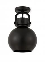 Innovations Lighting 410-1F-BK-M410-8BK - Newton Sphere - 1 Light - 8 inch - Matte Black - Flush Mount