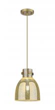 Innovations Lighting 410-1PS-BB-G412-8ME - Newton Bell - 1 Light - 8 inch - Brushed Brass - Cord hung - Pendant