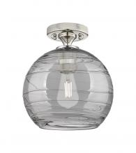 Innovations Lighting 434-1F-PN-G1213-8SM - Crown Point - 1 Light - 8 inch - Polished Nickel - Flush Mount