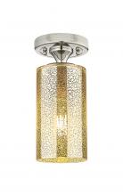 Innovations Lighting 434-1F-PN-G434-7ME - Crown Point - 1 Light - 5 inch - Polished Nickel - Flush Mount
