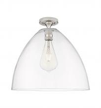 Innovations Lighting 434-1F-SN-GBD-162 - Crown Point - 1 Light - 16 inch - Satin Nickel - Flush Mount