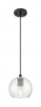 Innovations Lighting 434-1P-BK-G124-6 - Crown Point - 1 Light - 6 inch - Matte Black - Pendant