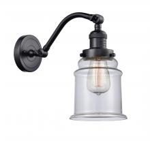 Innovations Lighting 515-1W-BK-G182-LED - Canton - 1 Light - 6 inch - Matte Black - Adjustable Sconce