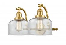 Innovations Lighting 515-2W-SG-G72 - Bell - 2 Light - 18 inch - Satin Gold - Adjustable Bath Vanity Light