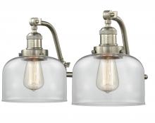 Innovations Lighting 515-2W-SN-G72 - Bell - 2 Light - 18 inch - Brushed Satin Nickel - Adjustable Bath Vanity Light