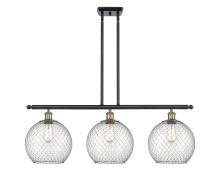 Innovations Lighting 516-3I-BAB-G122-10CSN - Farmhouse Chicken Wire - 3 Light - 37 inch - Black Antique Brass - Cord hung - Island Light