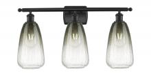 Innovations Lighting 516-3W-BK-G480-6SL - Brookhaven Almond - 3 Light - 26 inch - Matte Black - Bath Vanity Light
